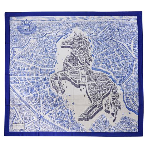 hermes la cite cavaliere|La Cité Cavalière scarf 90, Limited Edition .